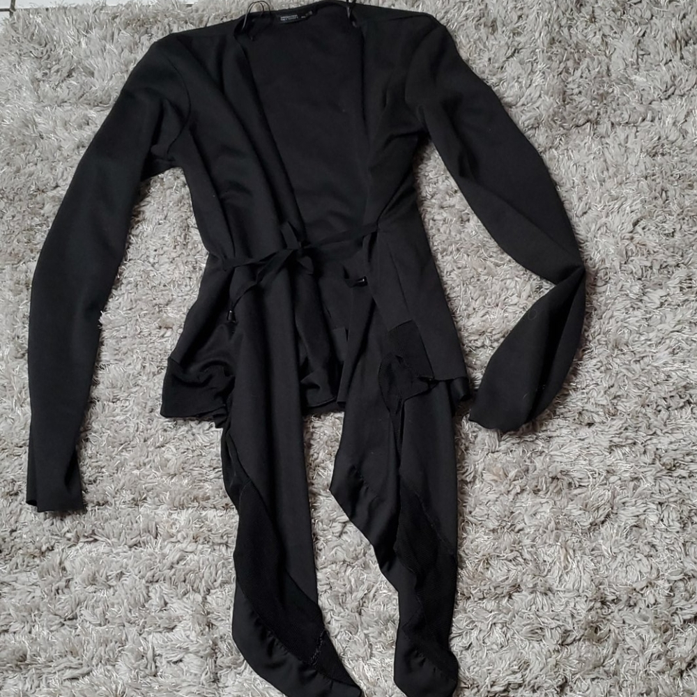 Zara draped tie cardigan
